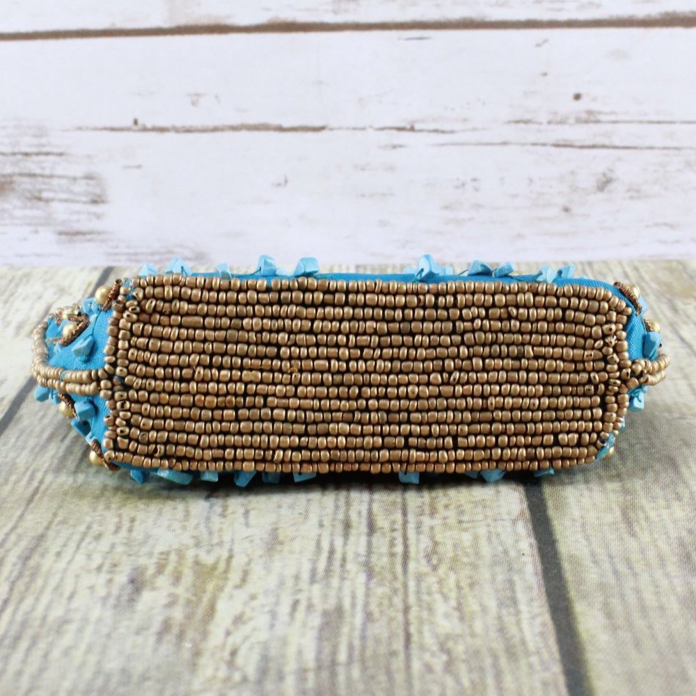 SALE! UNBRANDED Boho Beaded Clutch Wallet Coin Purse - Picture 3 of 8